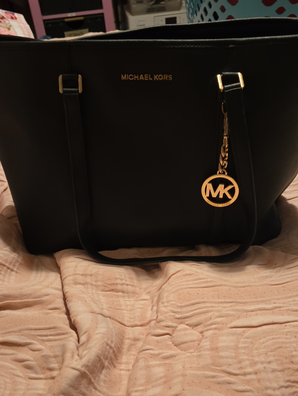 Michael Kors Jet Set Large Tote – Black (Brand New Without Tags)